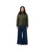 Womens/ladies Maiko Recycled Polyester Padded Jacket Khaki Green Iqoniq-1