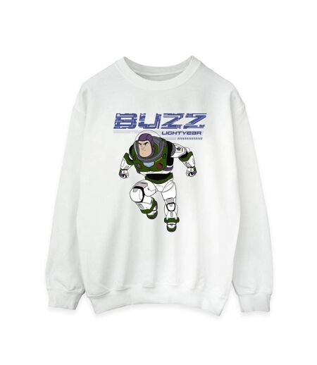 Disney Sweatshirt Lightyear Buzz Jump To Action Femme/Ladies (Blanc) - UTBI25171