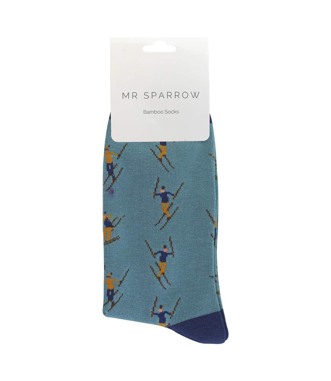 Mr Sparrow - Chaussettes fantaisie ski homme en bambou douces-2
