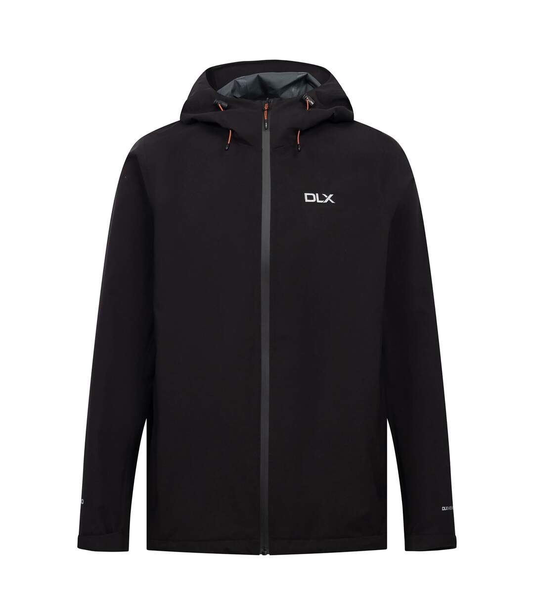 Veste Imperméable Unie À Capuche Ajustable Langais Homme Noir Trespass-2
