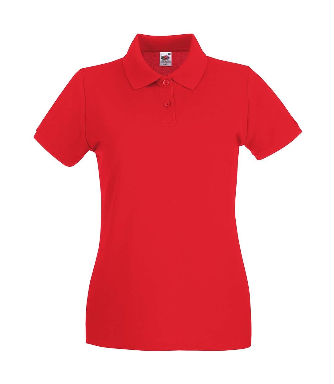 Polo premium femme gris chiné Fruit of the Loom