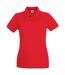 Polo premium femme rouge Fruit of the Loom