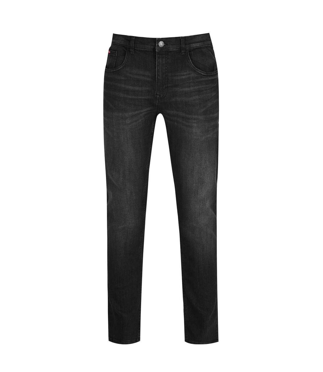 Mens Denim Plain Slim Jeans Black Lee Cooper-2