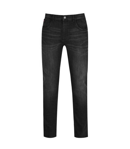 Mens Denim Plain Slim Jeans Black Lee Cooper