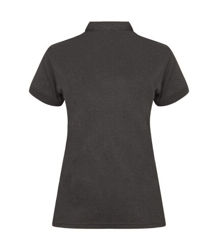 Henbury Womens/Ladies Coolplus® Fitted Polo Shirt (Heather Charcoal) - UTRW636