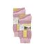 Ladies 4 Pack Wool Boot Socks | Casual Cable Knit Socks for Winter-2