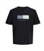 T-Shirt noir homme jack & jones frederiksberg-1