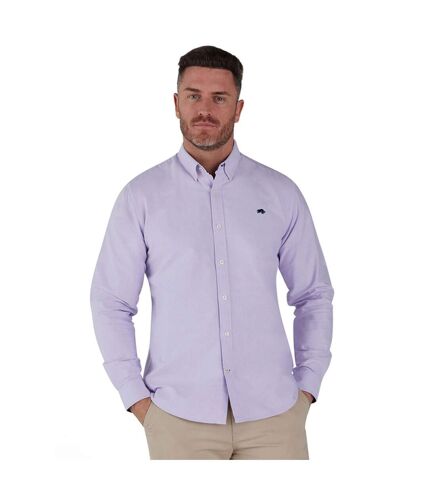 Chemise à manches longues oxford classic pour hommes violet Raging Bull