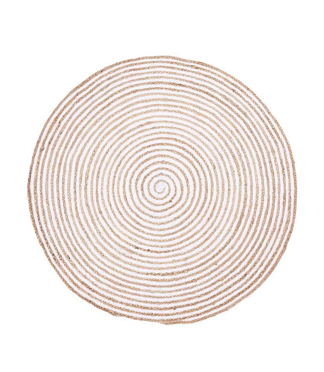 Tapis rond fait à la main en jute motif simple SPIRALTRY