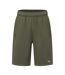 Mens Fleece Shorts Khaki Green Slazenger-1