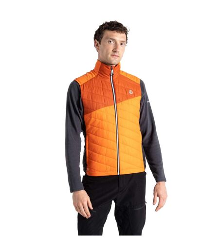 Mens Touring Quilted Lightweight Gilet Puffins Orange Rooibos Tea Dare 2B