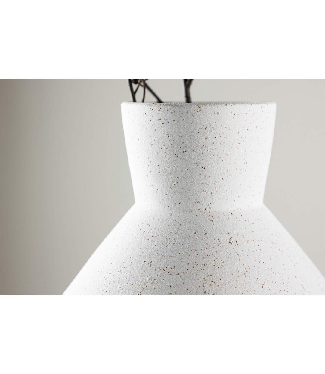 Vase Design Rellis 22cm Blanc-3