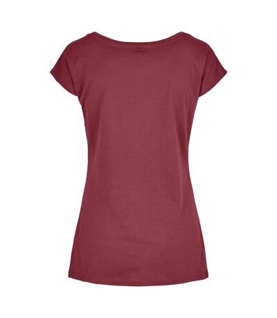 T-shirt femme bordeaux Build Your Brand Build Your Brand