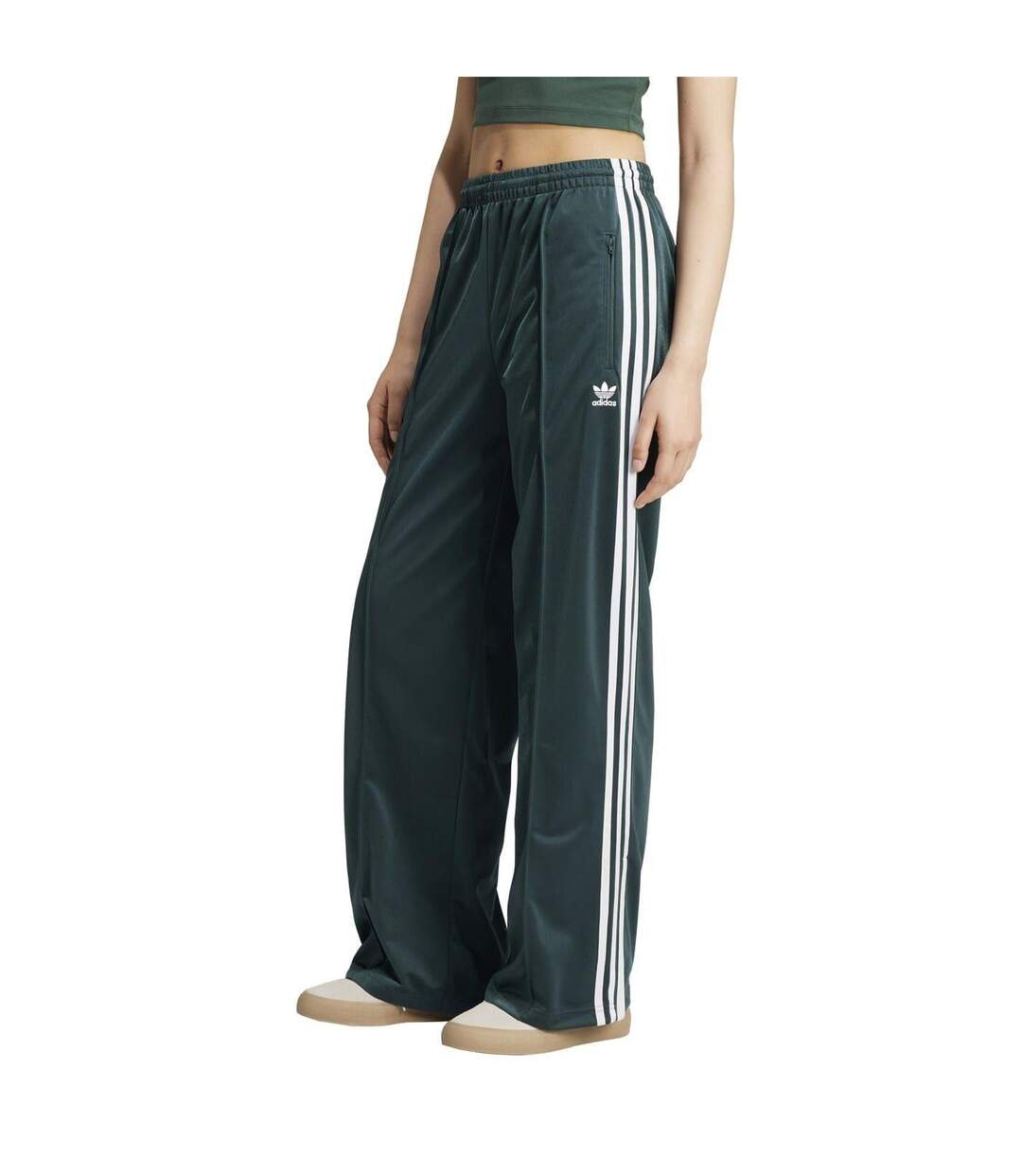 Pantalon De Survêtement Motif/style 3 Rayures Firebird Femme Vert Turquoise Pâle Adidas-1