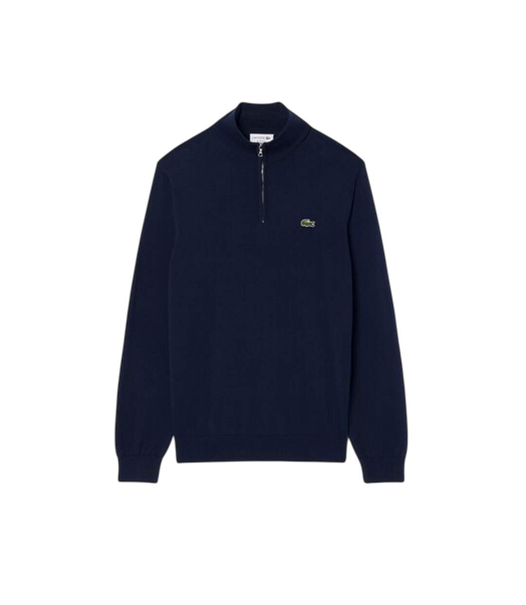 Mens Quarter Zip Casual Jumper Navy Lacoste-1