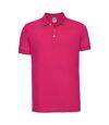 Russell Mens Stretch Short Sleeve Polo Shirt (Fuchsia) - UTBC3257