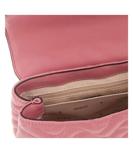Sac à bandoulière rose femme guess melisandra