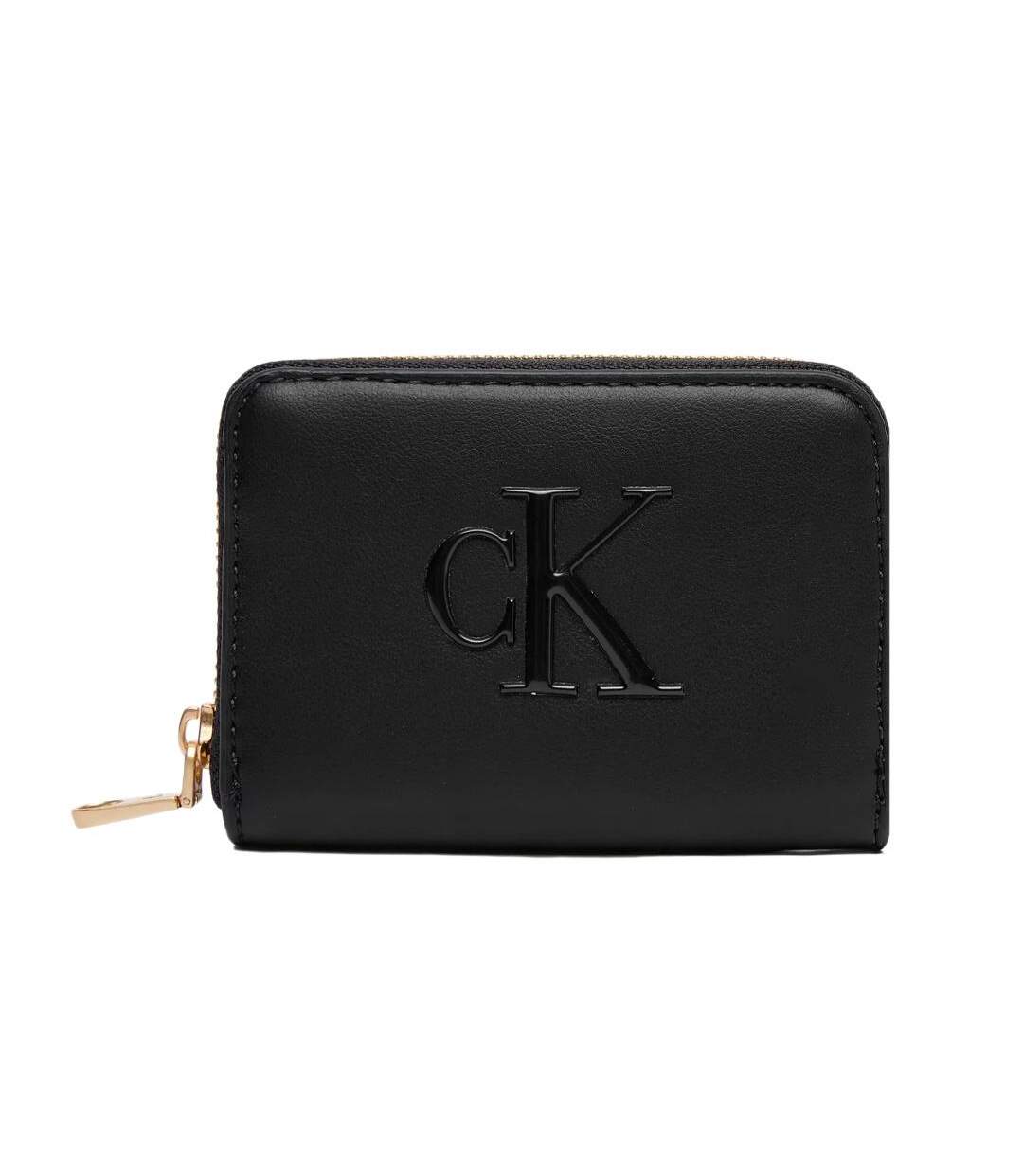 Portefeuille noir femme calvin klein jeans bold-1