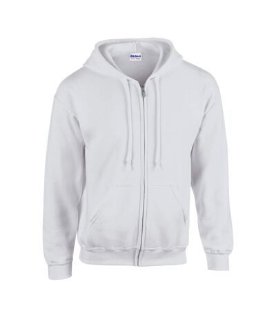 Mens Heavy Blend Full Zip Hoodie Ash Gildan