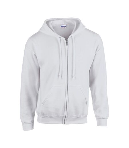 Mens Heavy Blend Full Zip Hoodie Ash Gildan
