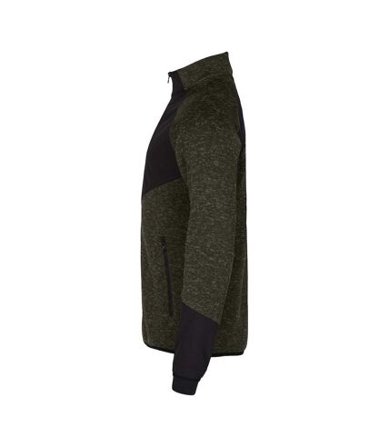 Clique Mens Haines Fleece Jacket (Fog Green/Black)