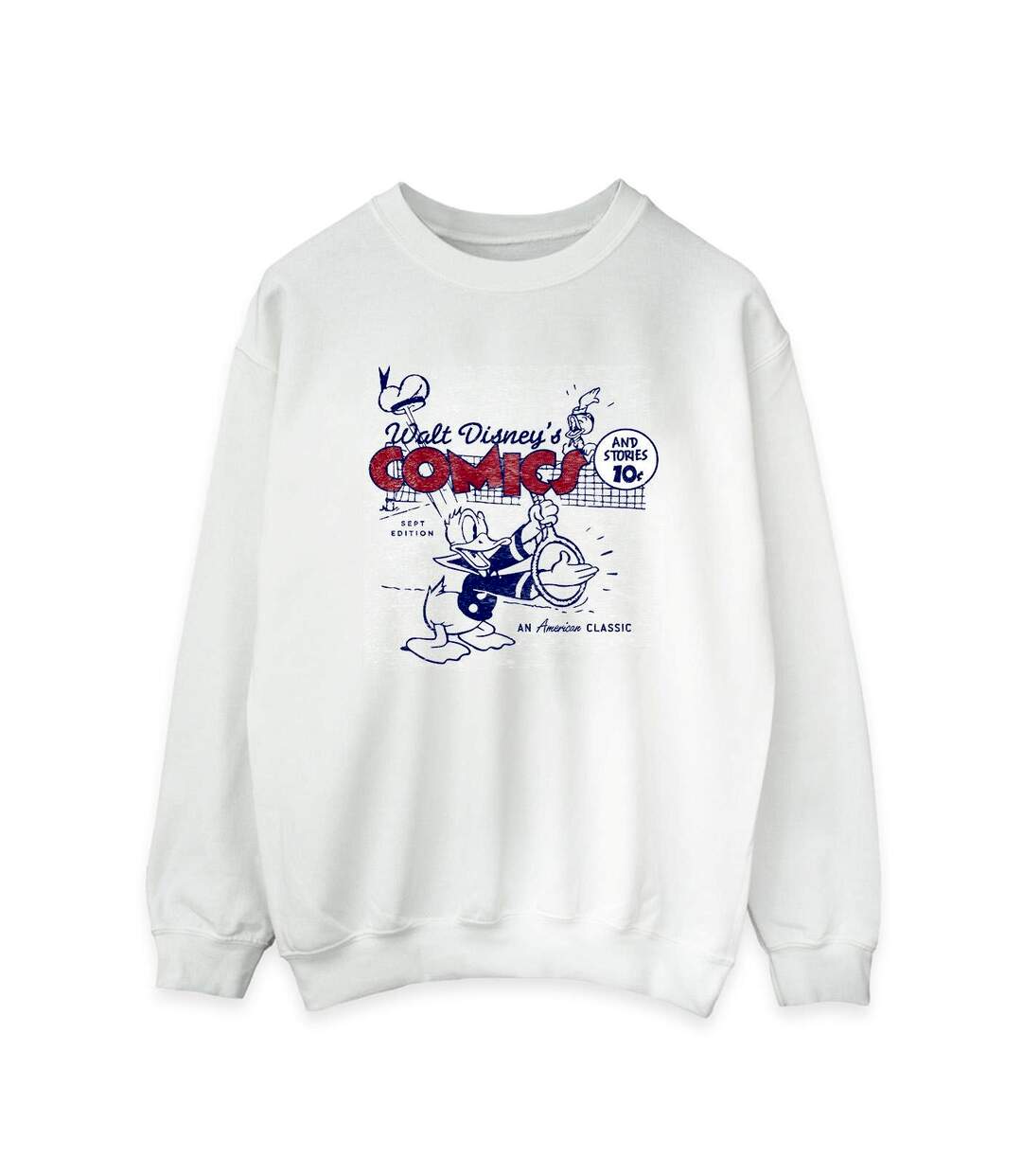 Disney Sweatshirt Donald Duck Comics Femme/Ladies (Blanc) - UTBI28632-1