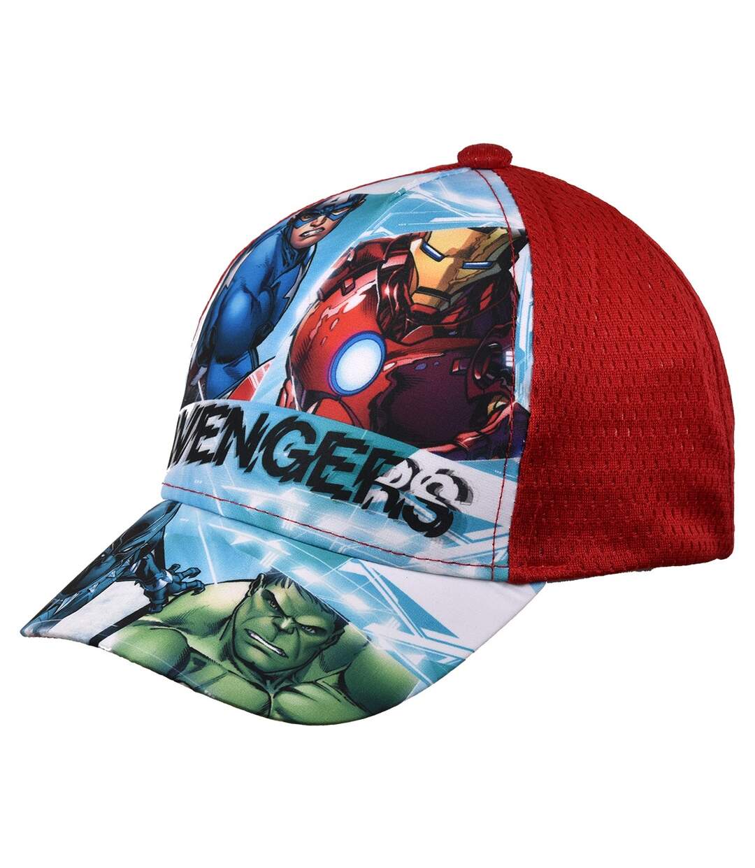 Casquette enfant MULTILICENCE: Pat Patrouille, Mickey, La reine des neiges, Marvel, Avengers.... Et4173 Avengers Rouge-1