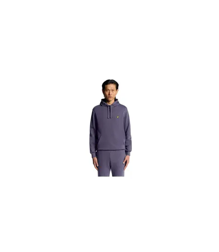 Mens Embroidered Logo Hoodie Graystone Lyle & Scott