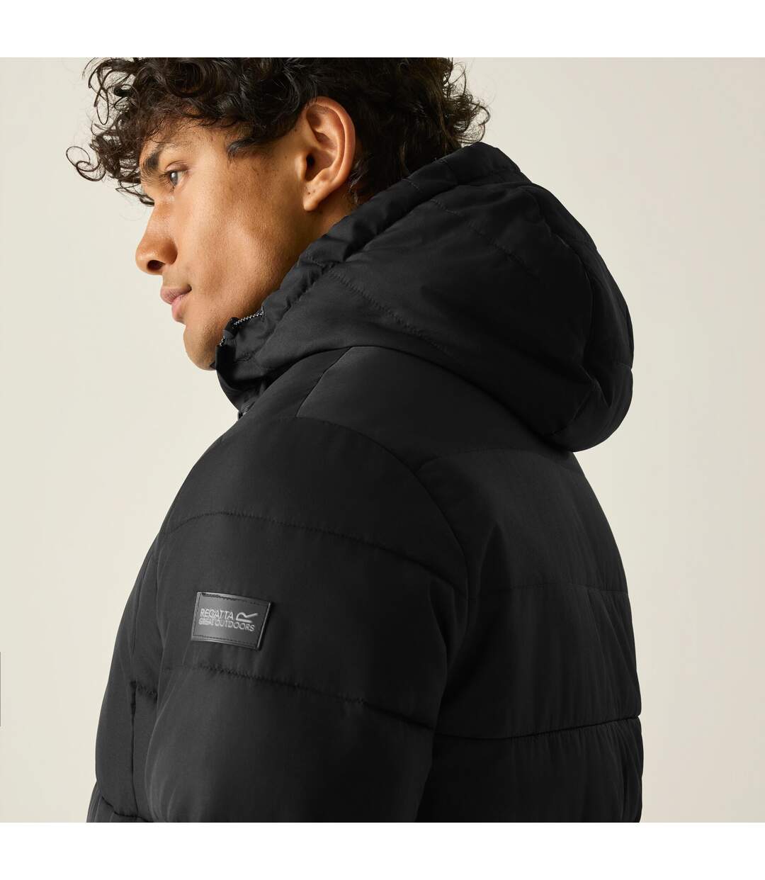 Doudoune Matelassée Frankie Homme Noir Gris Regatta-4
