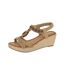 Sandales Motif/style Paré De Bijoux Femme Beige Cipriata-1