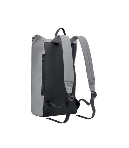 Bright rollpack roll top reflective backpack one size matt silver MidOcean