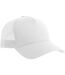 Rapper 5 Panel Cotton Sustainable Trucker Cap White Atlantis-2
