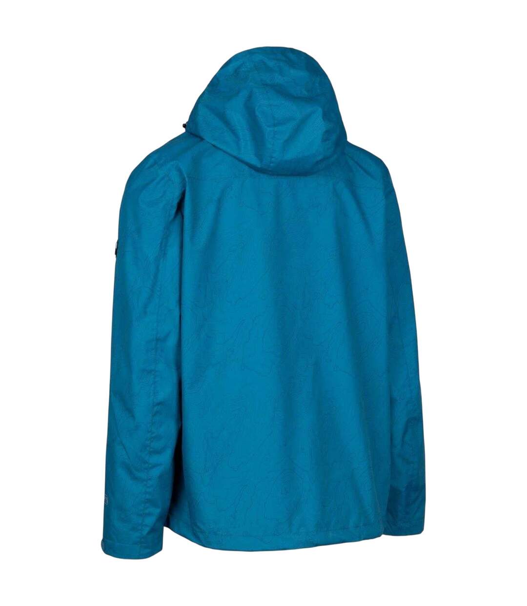 Veste Imperméable À Capuche Motif/style Topographique Cullahill Homme Bleu Imprimé Trespass-3