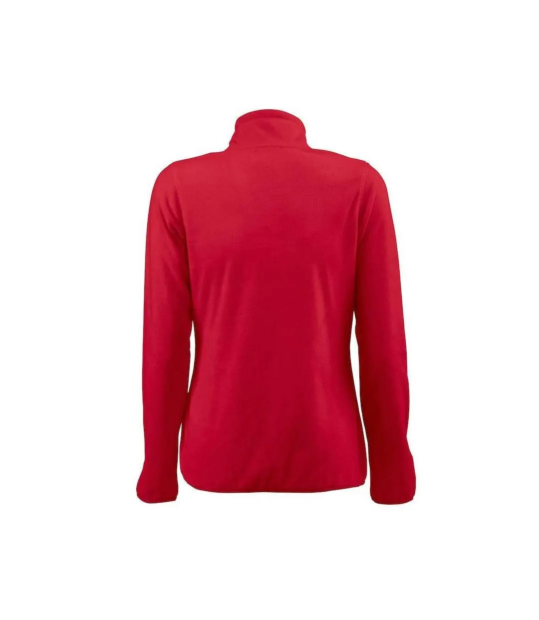 Womens/ladies Twohand Fleece Jacket Red Printer RED-2