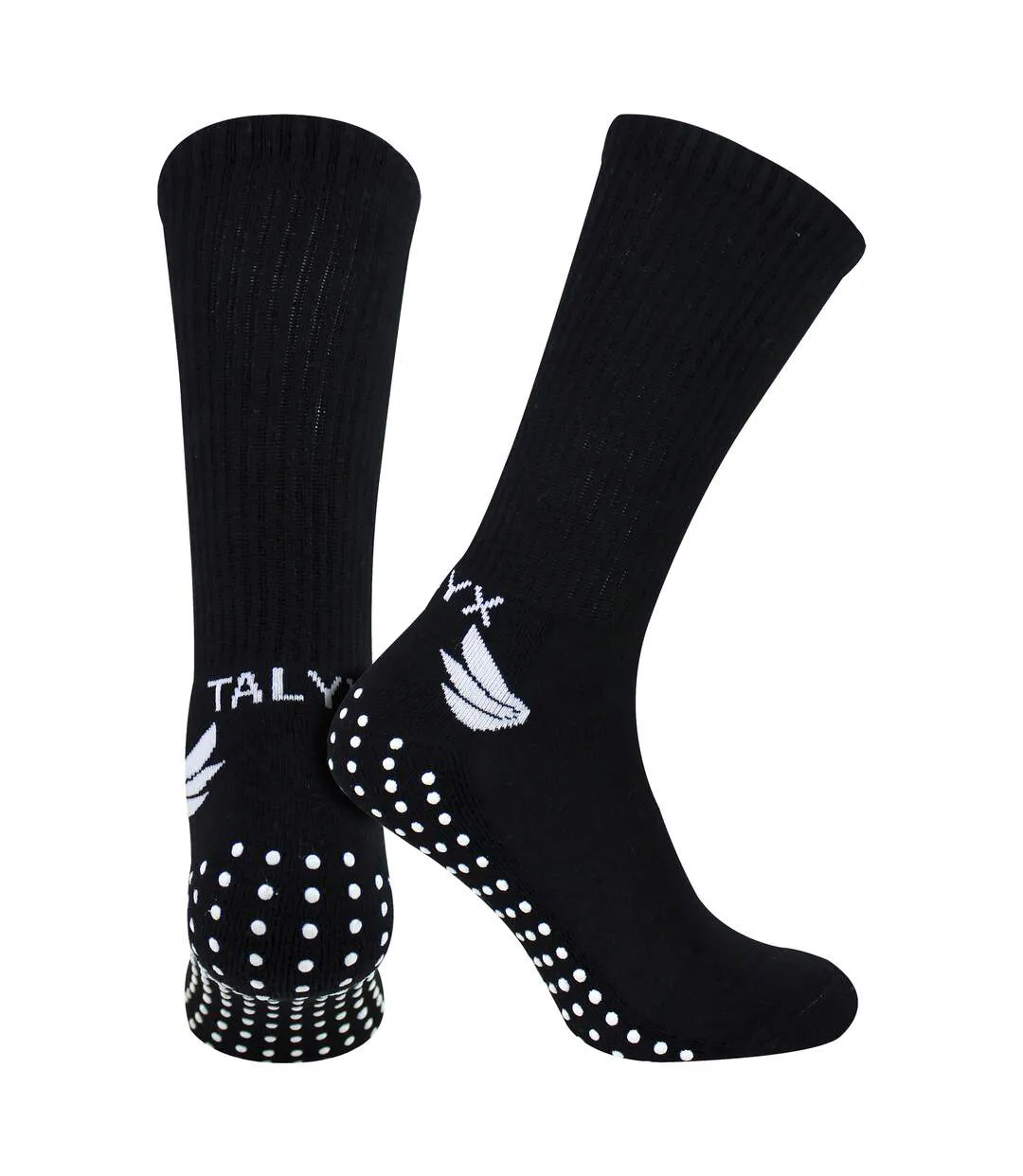3 Pack Mens Bamboo Crew Grip Socks | Reinforced Heel & Toe Soft Non Slip Socks-3