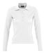 Polo manches longues - Femme - 11317 - blanc