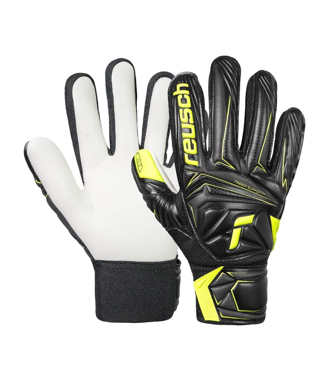 Gants De Gardien De But Attrakt Starter Solid Enfant Noir Reusch-4