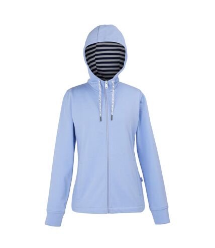 Regatta Womens/Ladies Bayletta Striped Lining Full Zip Hoodie (Hydrangea Blue) - UTRG10360