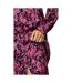 Womens/ladies A-line Midi Dress Black Pink French Connection-4