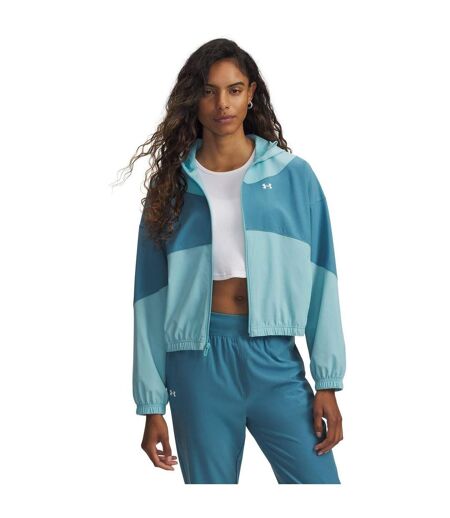 Veste De Survêtement Rival Femme Bleu Blanc Under Armour