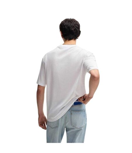 T-shirt Motif/style Génie Homme Blanc Hugo