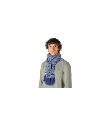 Écharpe Motif/style Mosaïque Florale Taille Unique Bleu Spasso