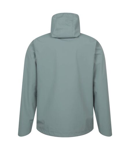 Mens hill packable waterproof jacket green Mountain Warehouse