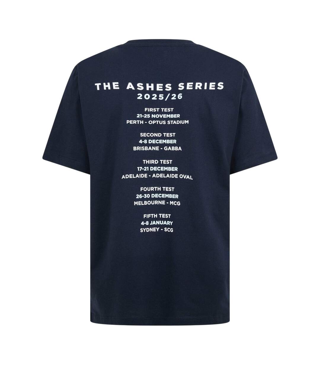 Mens Essentials 26/27 England Cricket T-shirt Navy Castore-2