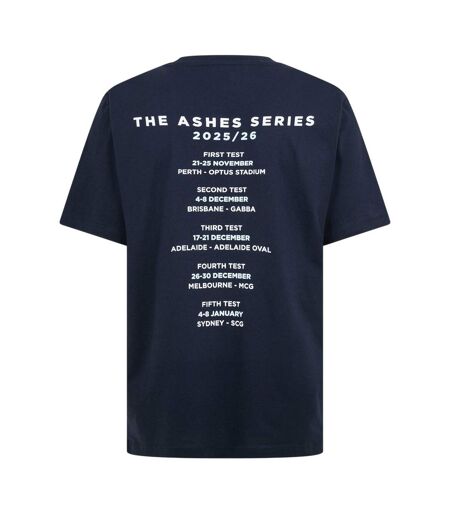 Mens Essentials 26/27 England Cricket T-shirt Navy Castore