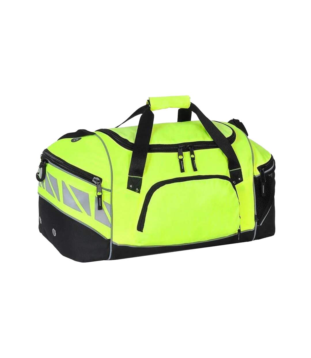 Sac de voyage unisexe taille unique jaune fluo / noir Shugon-2