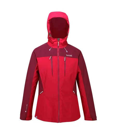 Womens/ladies Highton Waterproof Padded Jacket Dark Cerise Purple Potion Regatta