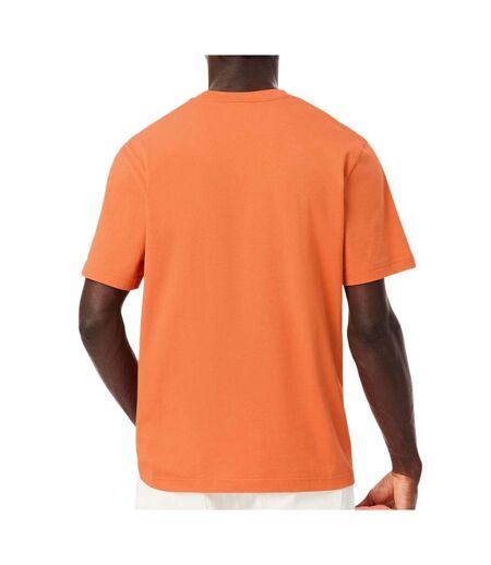 T-Shirt orange homme lacoste essentiel