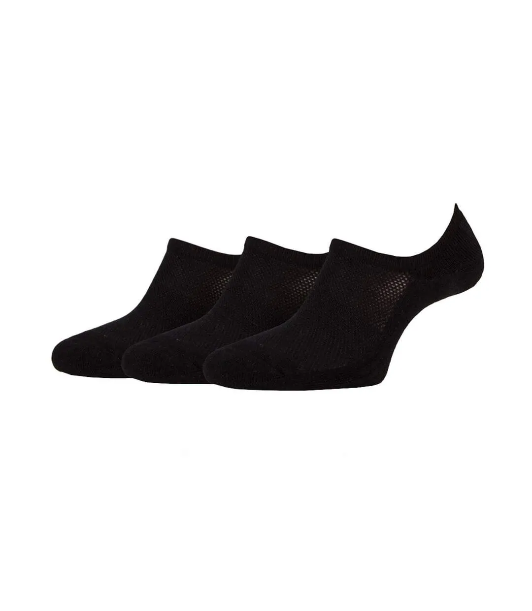 Lot De 3  Socquettes Discrètes Femme Noir Jeep-2