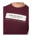 Mens Jamstate T-shirt Rum Raisin Crosshatch-4